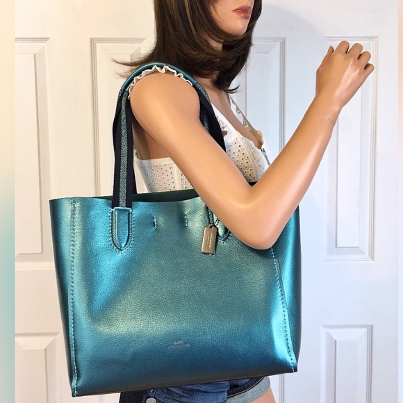 Coach Derby Leather Tote Bag Purse NWT - Picture 2 of 8